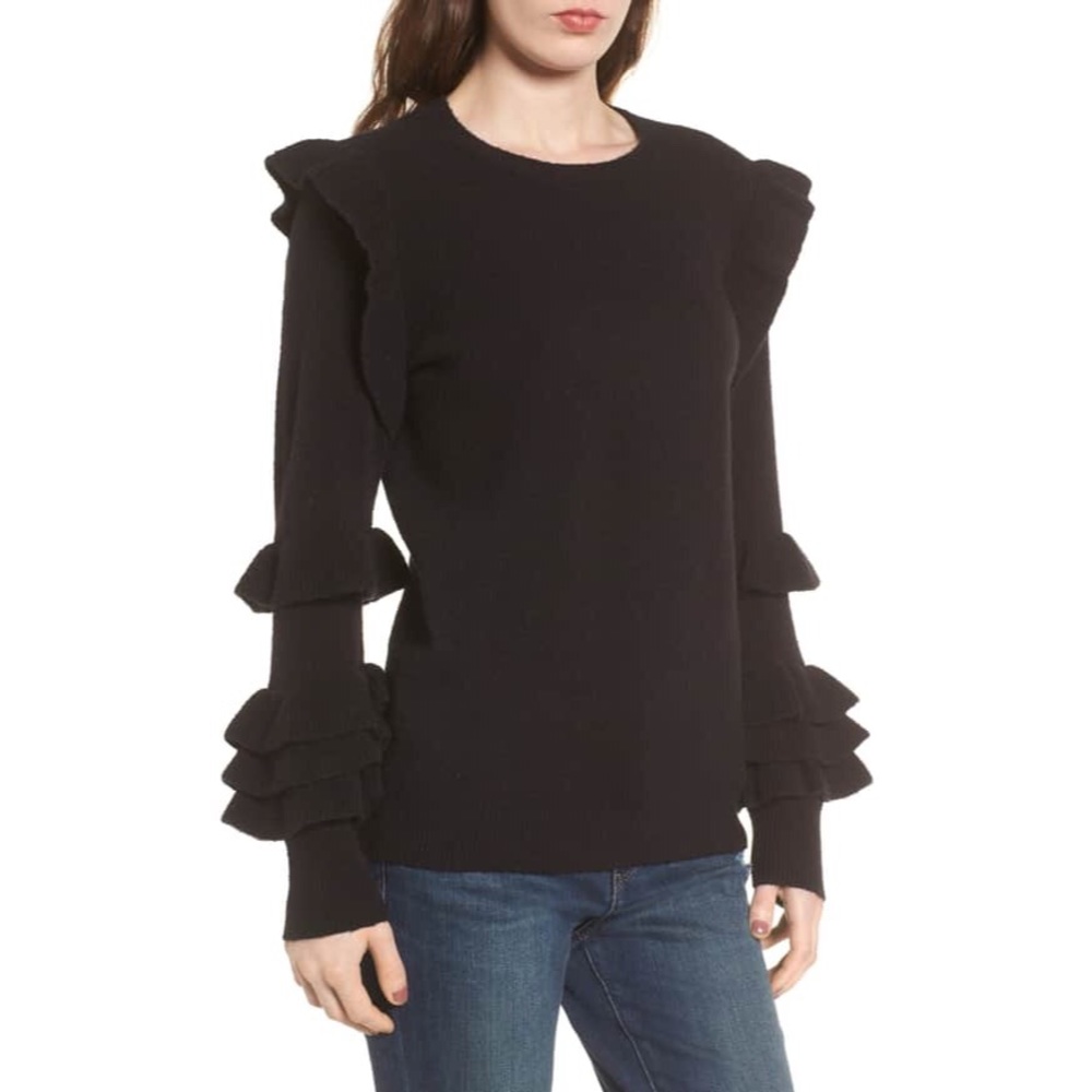 Hinge Ruffle Sleeve Sweater - Picture 4 of 4